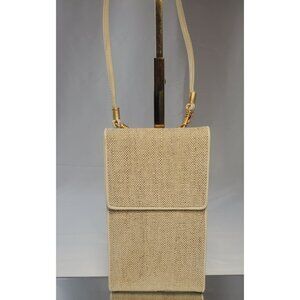 L.J.S Collection Wallet Purse Bag Handbag Beige Small